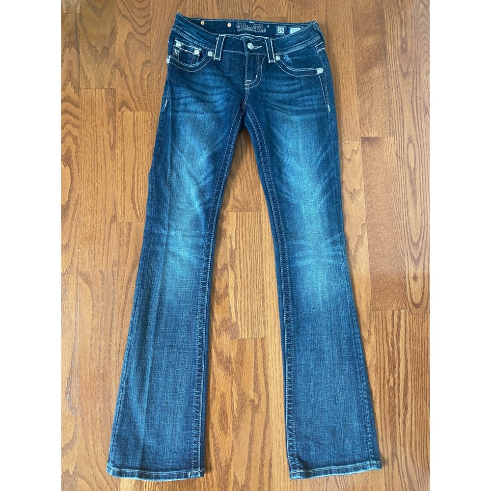 Miss Me jeans with leather details